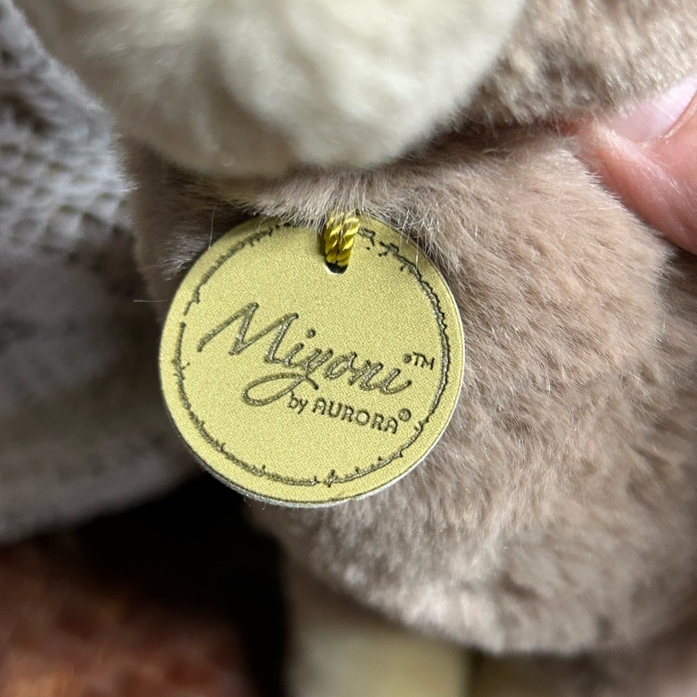 Miyoni by Aurora Brown Llama Alpaca Plush Stuffed Animal Toy Carpet Tassel 12" - Picture 3 of 5